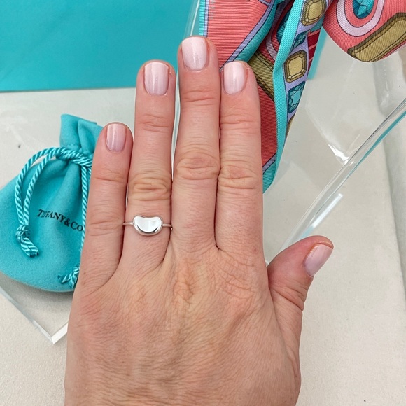 Tiffany & Co. Bean Ring in Sterling Silver size 5 with...